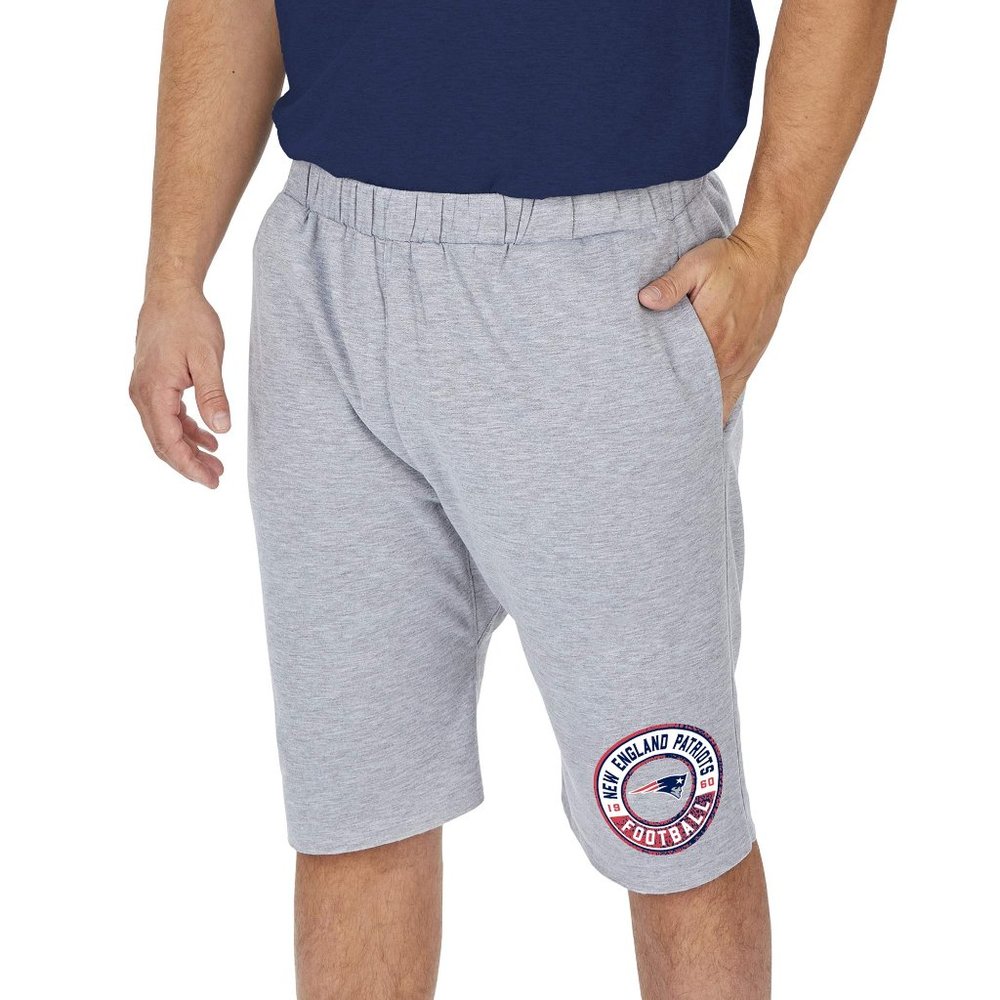Zubaz Men's New England Patriots Raw Hem Cut-Off Sweat Shorts M L 2XL
